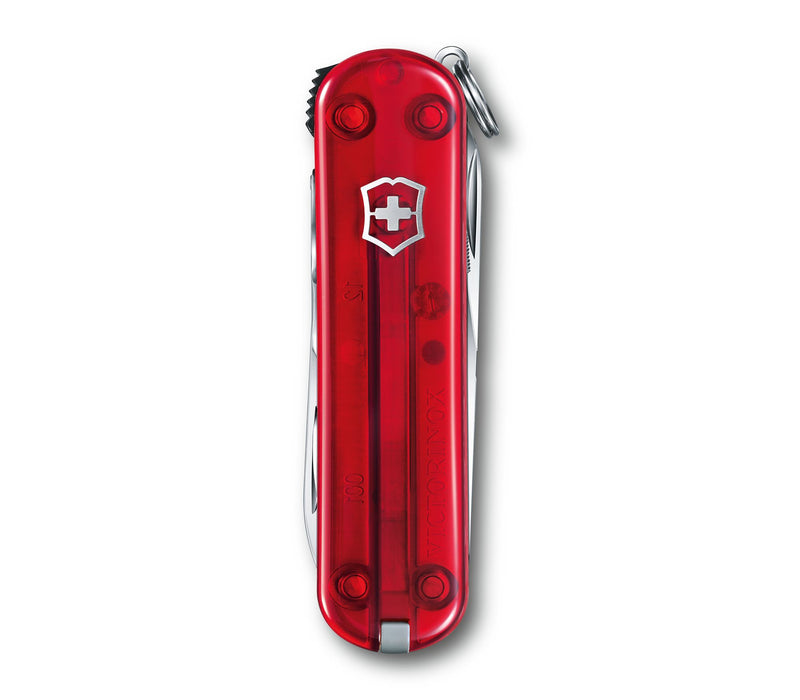 Victorinox Nail Clip 580 Pocket Knife Stainless Blade Tools Include Scissors Ruby Translucent Handle 06463T -Victorinox - Survivor Hand Precision Knives & Outdoor Gear Store