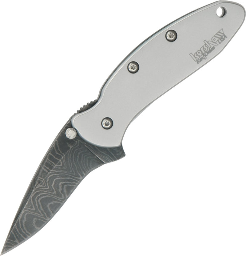 Kershaw Chive Framelock Folding Knife 2" Damascus Steel Blade Stainless Handle KS1600DAM -Kershaw - Survivor Hand Precision Knives & Outdoor Gear Store