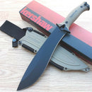 Kershaw Camp Full Tang Machete Knife 10" 65Mn Steel Blade FRN Tan Rubber Overmold Handle KS1077TAN -Kershaw - Survivor Hand Precision Knives & Outdoor Gear Store