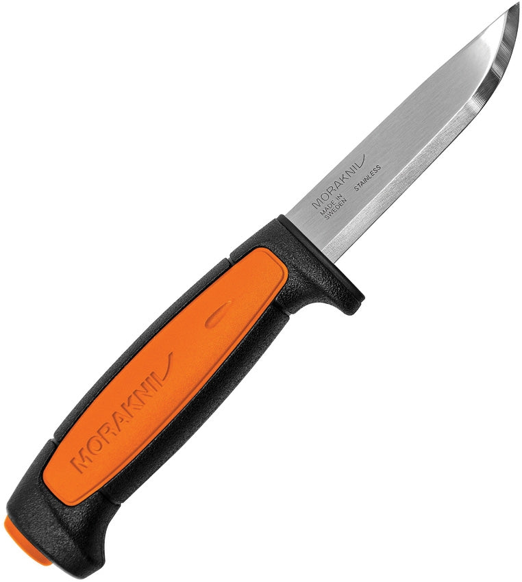 Mora Basic 546 Fixed Knife 3.5" Stainless Blade Black/Orange Synthetic Handle 02206 -Mora - Survivor Hand Precision Knives & Outdoor Gear Store