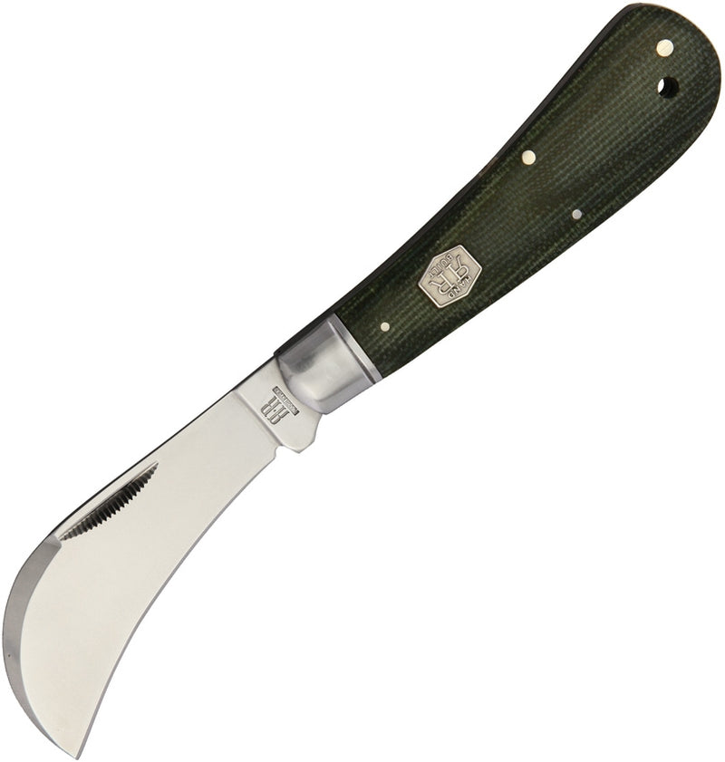 Rough Ryder Hawkbill Folding Knife Stainless Steel Blade Green Canvas Micarta Handle 1993 -Rough Ryder - Survivor Hand Precision Knives & Outdoor Gear Store