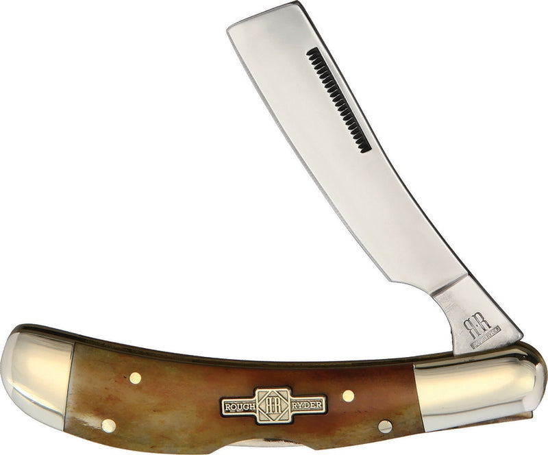 Rough Ryder Folding Knife 2.5" Stainless Steel Razor Blade Smooth Bone Handle 2003 -Rough Ryder - Survivor Hand Precision Knives & Outdoor Gear Store