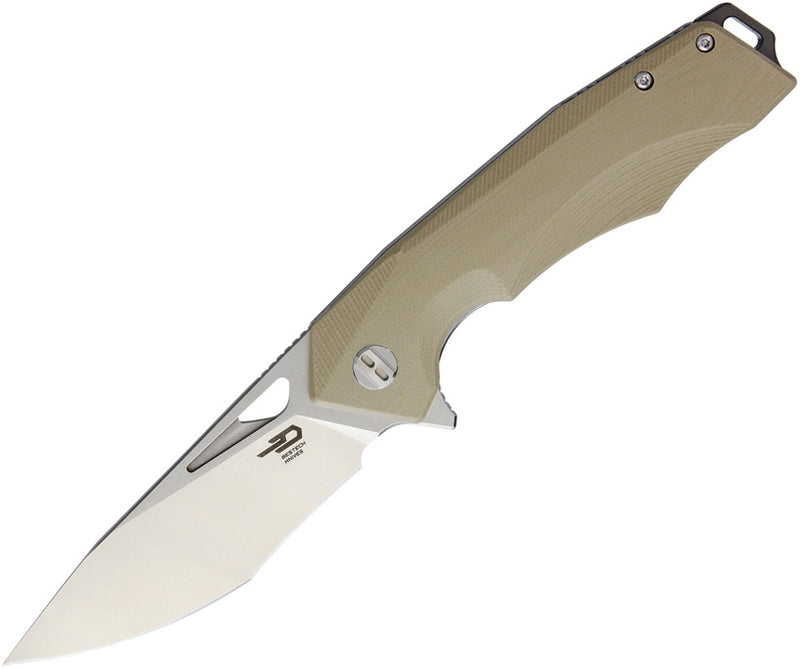 Bestech Knives Toucan Folding Knife 3.5" D2 Tool Steel Blade Beige G10 Handle G14C1 -Bestech Knives - Survivor Hand Precision Knives & Outdoor Gear Store