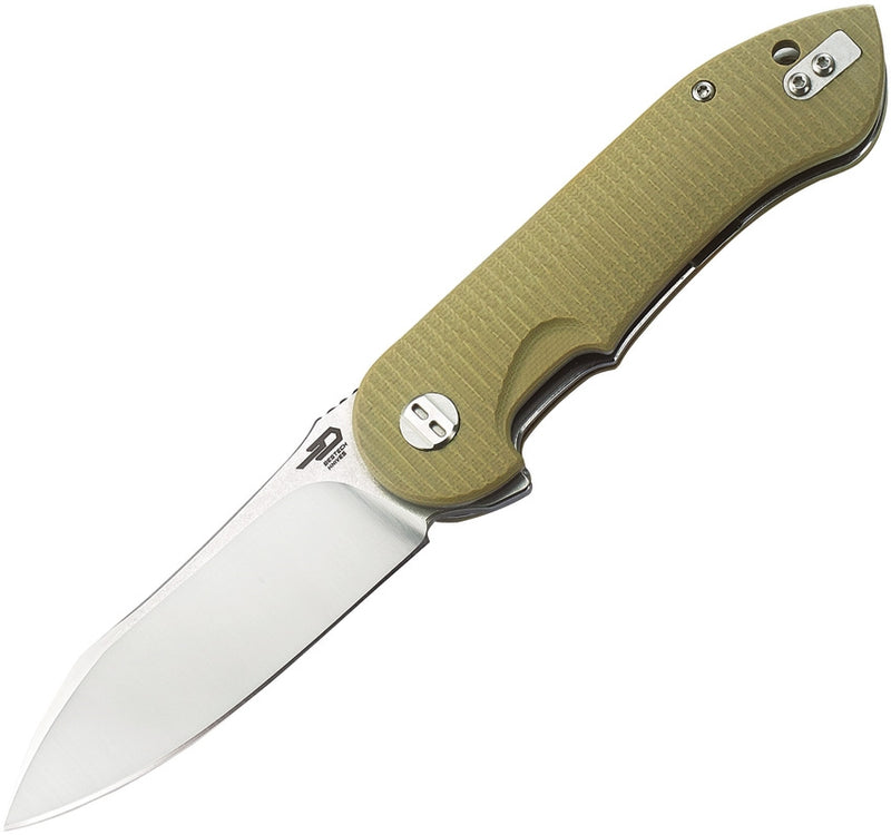 Bestech Torpedo Linerlock Folding Knife 3" D2 Tool Steel Blade Beige G10 Handle G17B1 -Bestech Knives - Survivor Hand Precision Knives & Outdoor Gear Store