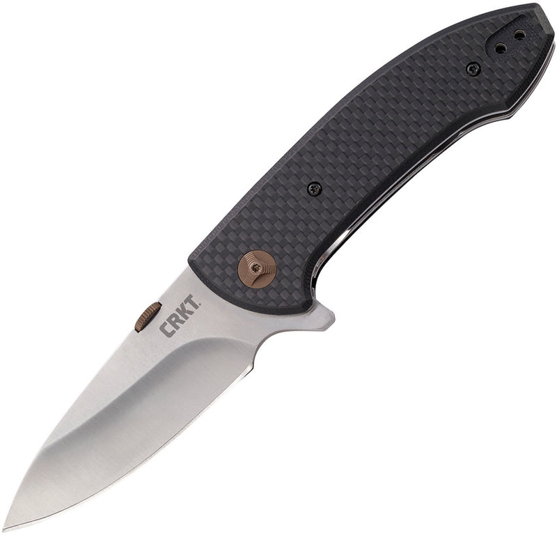 CRKT Avant Linerlock Folding Knife 3.13" 8Cr14MoV Steel Blade Black Carbon Fiber/G10 Handle 4620 -CRKT - Survivor Hand Precision Knives & Outdoor Gear Store