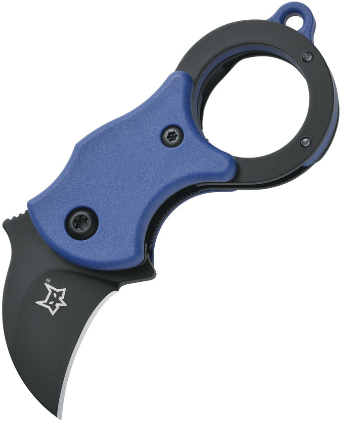 Fox Mini-Ka Linerlock Folding Knife 1" 420 Steel Hawkbill Blade Blue FRN Handle 535BLB -Fox - Survivor Hand Precision Knives & Outdoor Gear Store