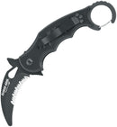 Fox Rescue Karambit Linerlock Folding Knife 2.63" N690 Steel Blade G10 Handle 599RS -Fox - Survivor Hand Precision Knives & Outdoor Gear Store