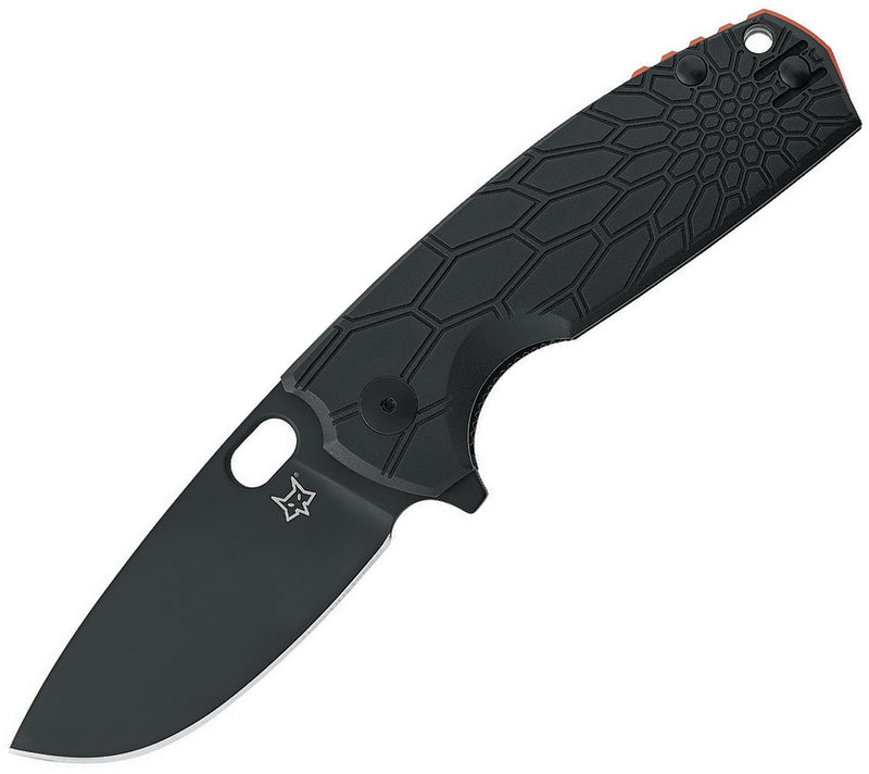 Fox Core Linerlock Folding Knife 3" Bohler N690 Steel Blade Black Textured FRN Handle X604B -Fox - Survivor Hand Precision Knives & Outdoor Gear Store