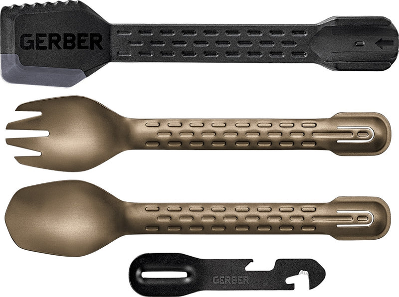 Gerber ComplEAT Bronze Aluminum Fork Tools Include Bottle Opener 3465 -Gerber - Survivor Hand Precision Knives & Outdoor Gear Store