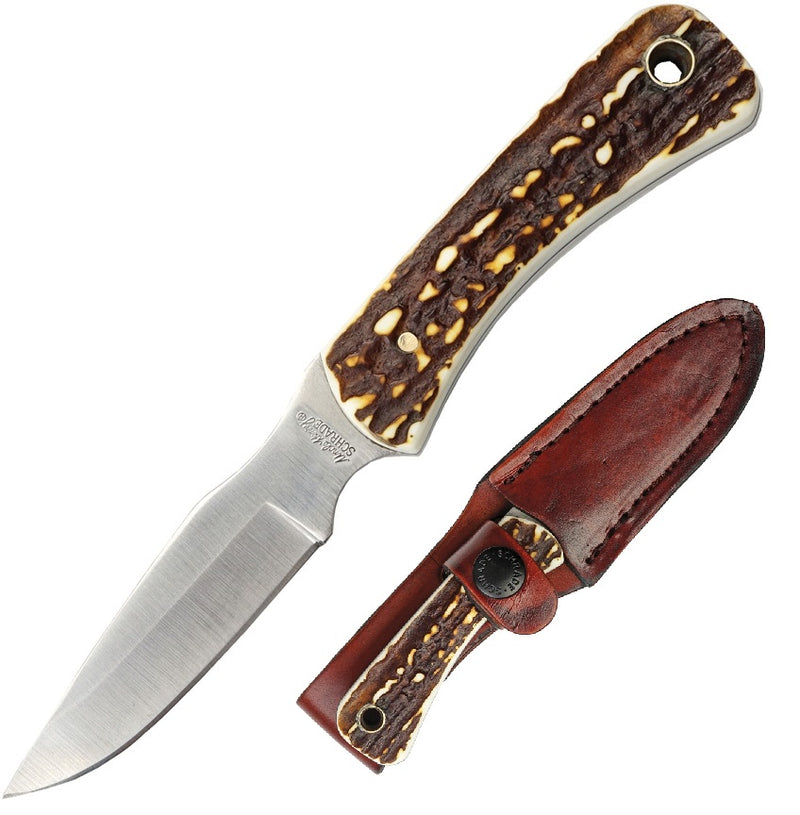 Schrade Uncle Henry Fixed Knife 2.75" Stainless Steel Blade Delrin Stag Handle H1100092 -Schrade - Survivor Hand Precision Knives & Outdoor Gear Store