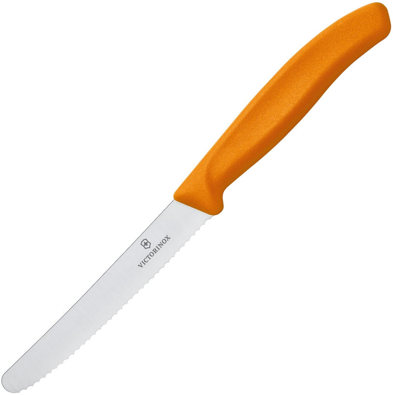 Victorinox Utility Fixed Knife 4" Stainless Steel Blade Orange Synthetic Handle 67836L119 -Victorinox - Survivor Hand Precision Knives & Outdoor Gear Store