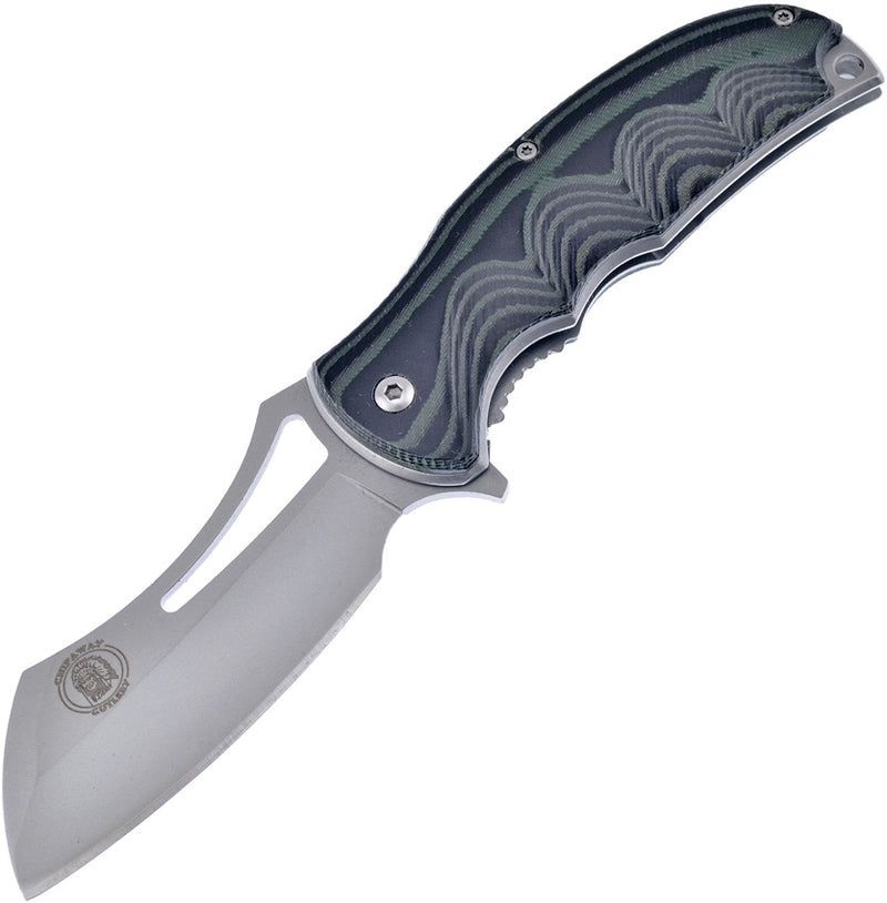 Frost Cutlery Linerlock Folding Knife 3.5" Stainless Steel Blade Micarta Handle W093GN -Frost Cutlery - Survivor Hand Precision Knives & Outdoor Gear Store