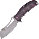 Frost Cutlery Linerlock Folding Knife 3.5" Stainless Steel Blade Micarta Handle W093R -Frost Cutlery - Survivor Hand Precision Knives & Outdoor Gear Store