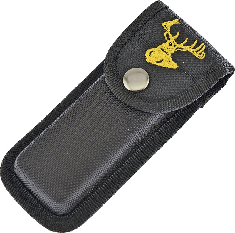 Frost Cutlery Folding Knife Sheath Embroidered Deer Head On Front Nylon Construction HNFDEERHEA -Frost Cutlery - Survivor Hand Precision Knives & Outdoor Gear Store