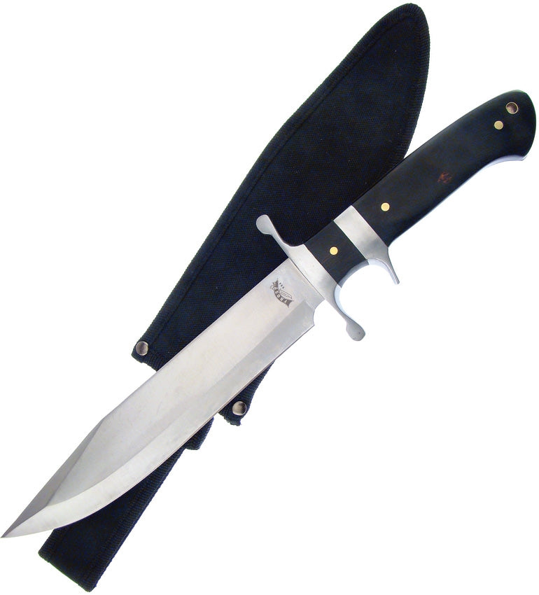 Frost Cutlery Bowie Fixed Knife 10" Stainless Steel Clip Blade Pakkawood Handle 18316BPW -Frost Cutlery - Survivor Hand Precision Knives & Outdoor Gear Store