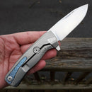 LionSTEEL ROK Framelock Folding Knife 3.25" M390 Blade Gray Titanium Handle TROKG -LionSTEEL - Survivor Hand Precision Knives & Outdoor Gear Store