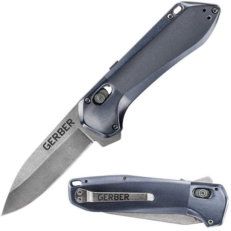 Gerber Highbrow Lock Folding Knife 2.88" 7Cr17MoV Steel Blade Blue Aluminum Handle 1520 -Gerber - Survivor Hand Precision Knives & Outdoor Gear Store