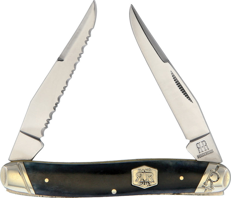 Rough Ryder Carnivore Jack Pocket Knife Stainless Steel Blades Black Smooth Bone Handle 2020 -Rough Ryder - Survivor Hand Precision Knives & Outdoor Gear Store