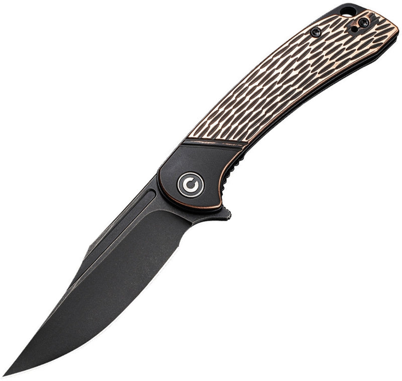 Civivi Dogma Linerlock Folding Knife 3.25" D2 Tool Steel Blade Copper Handle C2014B -Civivi - Survivor Hand Precision Knives & Outdoor Gear Store