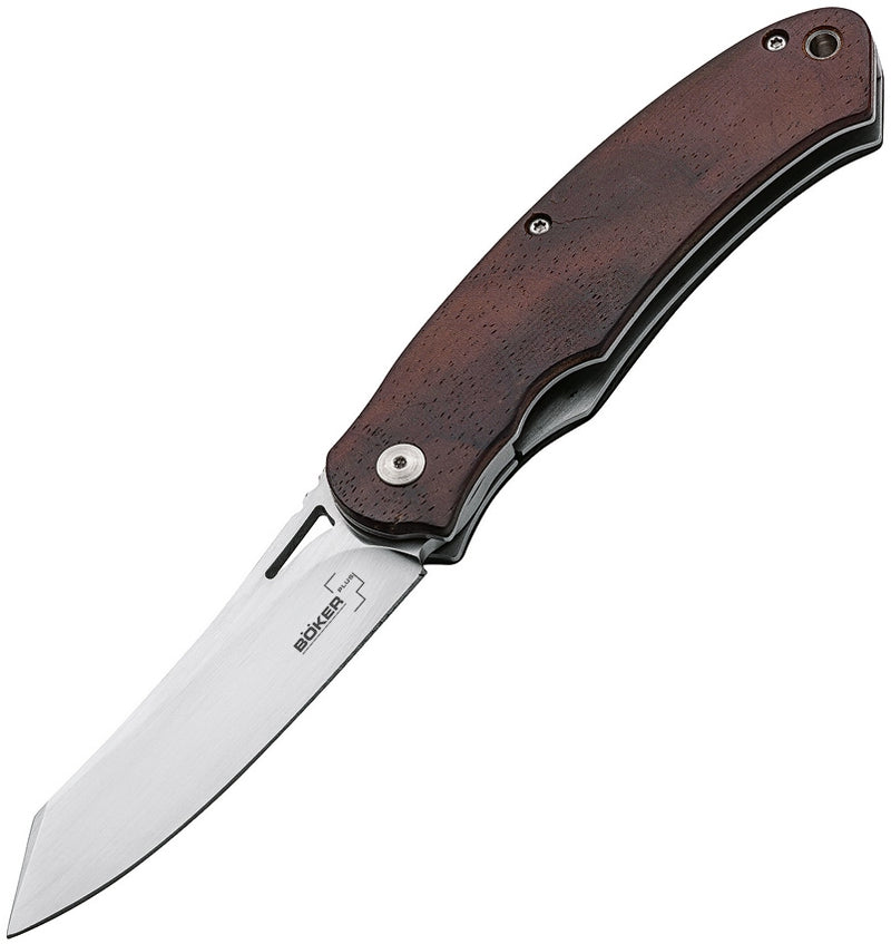 Boker Plus Takara Linerlock Folding Knife 3" Satin D2 Tool Steel Blade Wood Handle 01BO895 -Boker Plus - Survivor Hand Precision Knives & Outdoor Gear Store