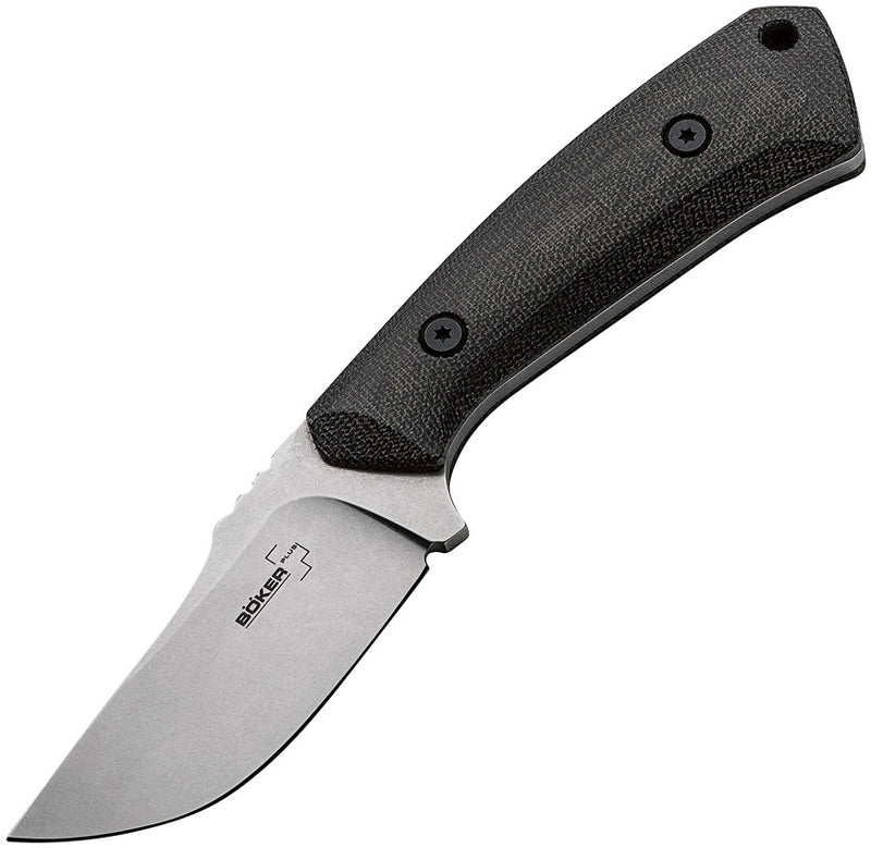 Boker Plus Spark Fixed Knife 3.25" 440C Steel Full Tang Blade Black Micarta Handle 02BO010 -Boker Plus - Survivor Hand Precision Knives & Outdoor Gear Store