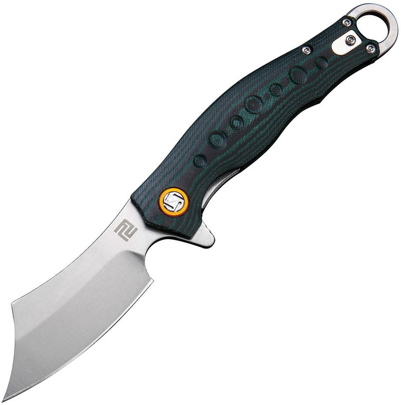 Artisan Cutlery Corsair Linerlock Folding Knife 2.88" D2 Tool Steel Blade Black/Green G10 Handle -Artisan Cutlery - Survivor Hand Precision Knives & Outdoor Gear Store