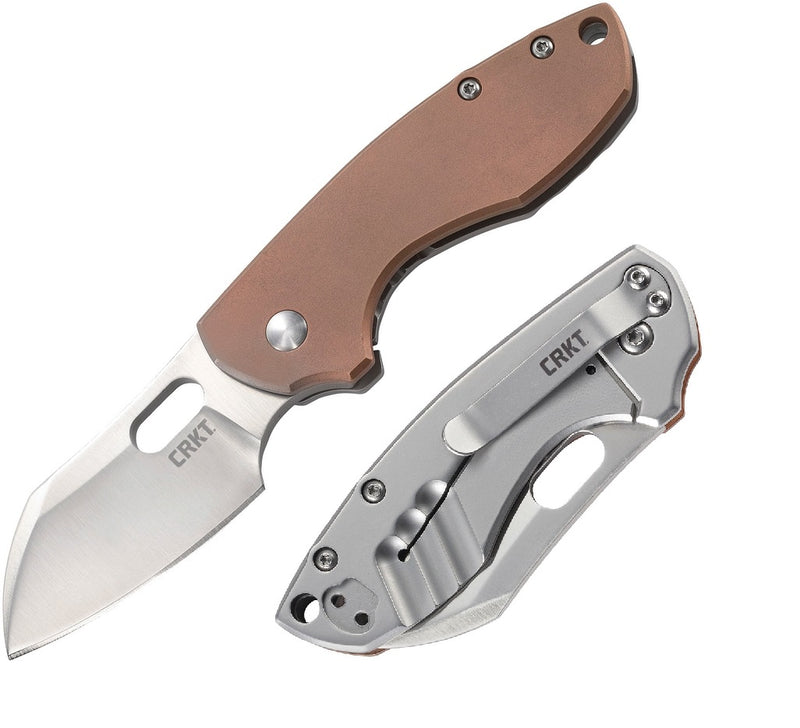 CRKT Pilar Framelock Copper Folding Knife 2.38" 8Cr13MoV Steel Blade 2Cr13 Steel Handle 311CU -CRKT - Survivor Hand Precision Knives & Outdoor Gear Store