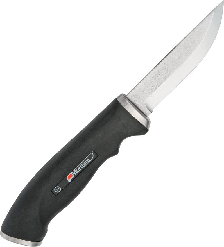 Marttiini Big Silver Fixed Knife 3.25" Carbinox Steel Blade Black Rubber Handle 215012 -Marttiini - Survivor Hand Precision Knives & Outdoor Gear Store