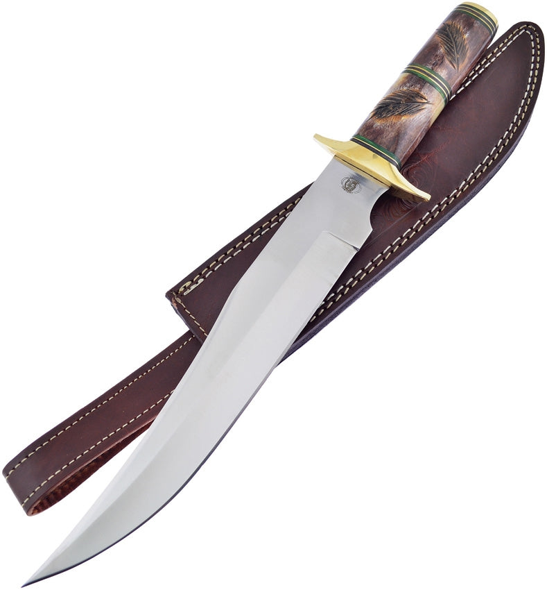 Frost Cutlery Hills Bush Master Fixed Knife 4.5" Stainless Steel Blade Pakkawood Handle BKH002 -Frost Cutlery - Survivor Hand Precision Knives & Outdoor Gear Store
