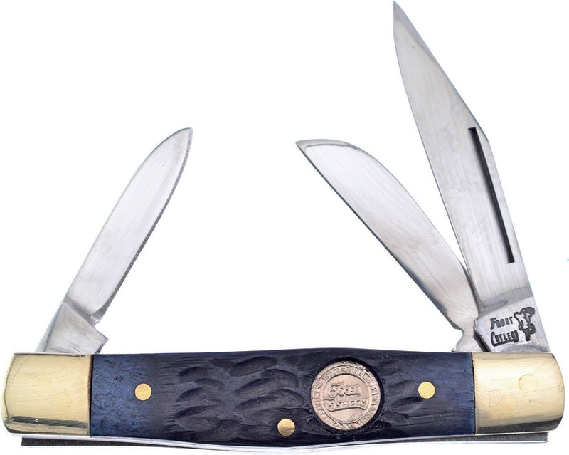 Frost Cutlery Baby Diamond Pocket Knife Stainless Steel Blades Blue Jigged Bone Handle 14632BJB -Frost Cutlery - Survivor Hand Precision Knives & Outdoor Gear Store