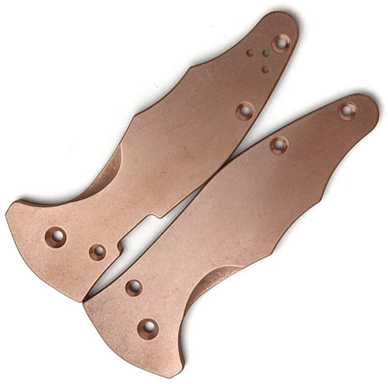 Flytanium Handle Scales For Fits Spyderco Yojimbo 2 Antique Finish Copper Construction 630 -Flytanium - Survivor Hand Precision Knives & Outdoor Gear Store