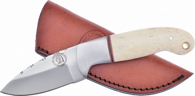 Frost Cutlery Fixed Knife 3" Stainless Steel Blade White Smooth Bone Handle W617WSB -Frost Cutlery - Survivor Hand Precision Knives & Outdoor Gear Store
