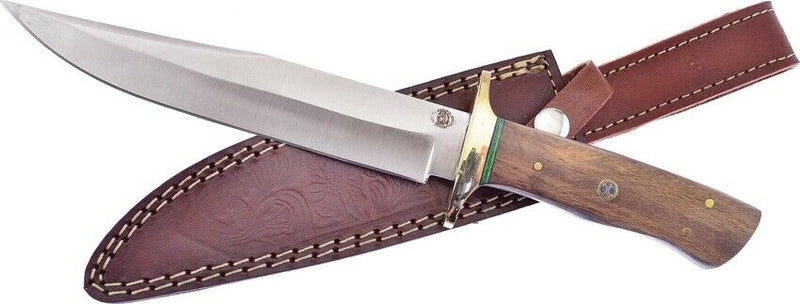 Frost Cutlery Buffalo Spirit Fixed Knife 7.5" Stainless Steel Blade Brown Wood Handle W668 -Frost Cutlery - Survivor Hand Precision Knives & Outdoor Gear Store