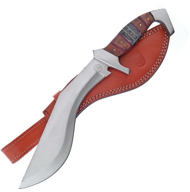 Frost Cutlery River Bowie Fixed Knife 10" Stainless Steel Blade Brown Wood Handle W650DW -Frost Cutlery - Survivor Hand Precision Knives & Outdoor Gear Store