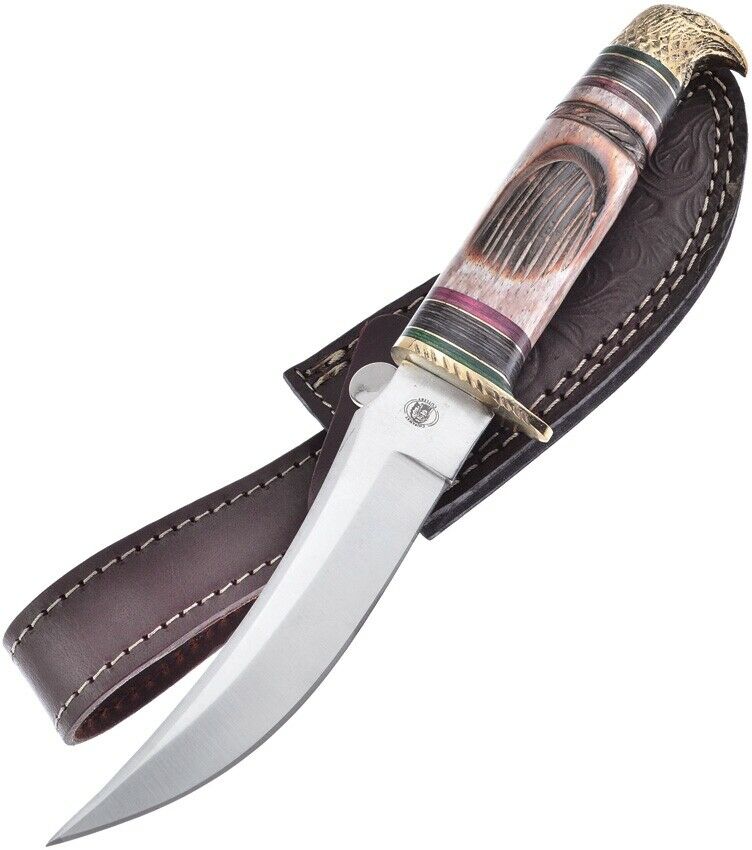 Frost Cutlery Hunting Eagle Fixed Knife 5" Stainless Steel Blade Jigged Bone/Pakkawood Handle W672 -Frost Cutlery - Survivor Hand Precision Knives & Outdoor Gear Store