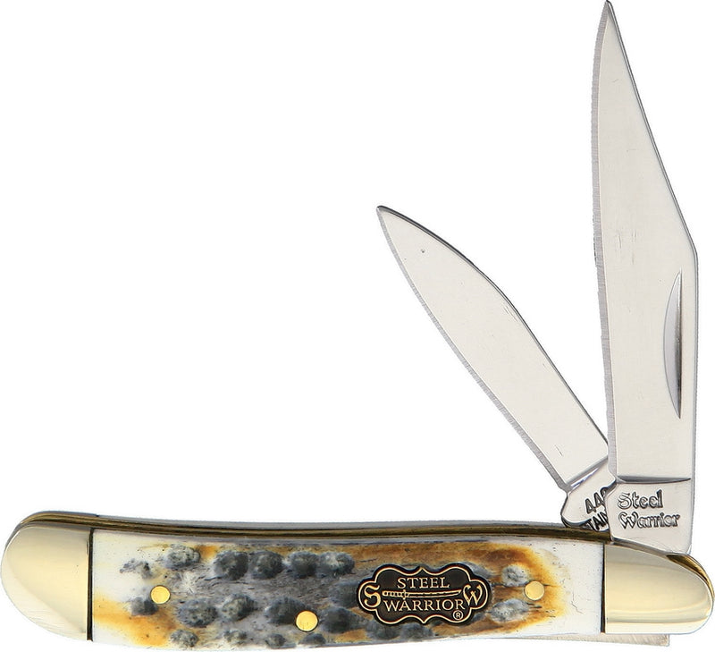 Frost Cutlery Peanut Pocket Knife Stainless Steel Blades Winter Aged Bone Handle W107WABS -Frost Cutlery - Survivor Hand Precision Knives & Outdoor Gear Store