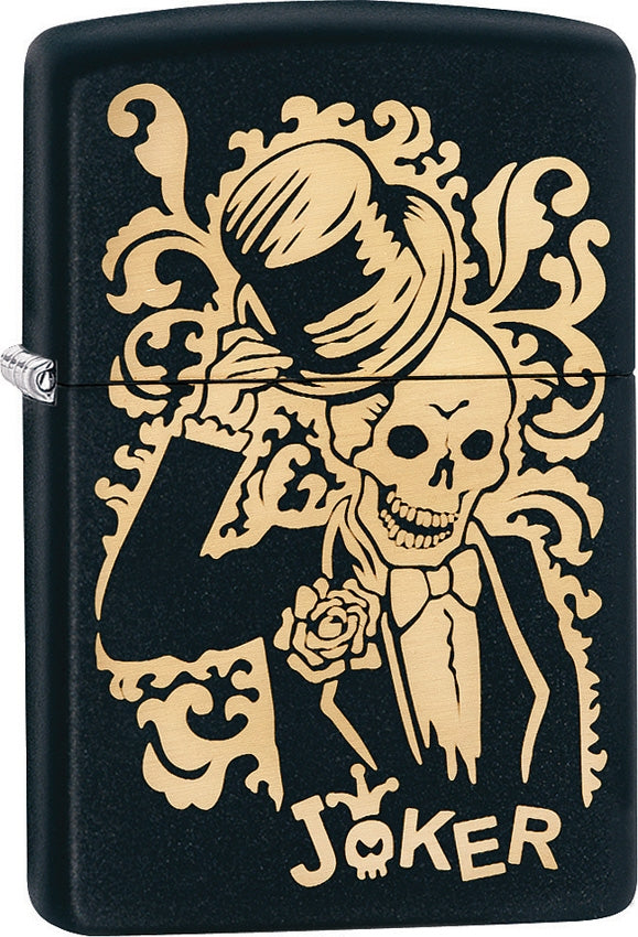 Zippo Lighter Skull Joker Windproof Refillable Metal Construction Made In USA 02233 -Zippo - Survivor Hand Precision Knives & Outdoor Gear Store