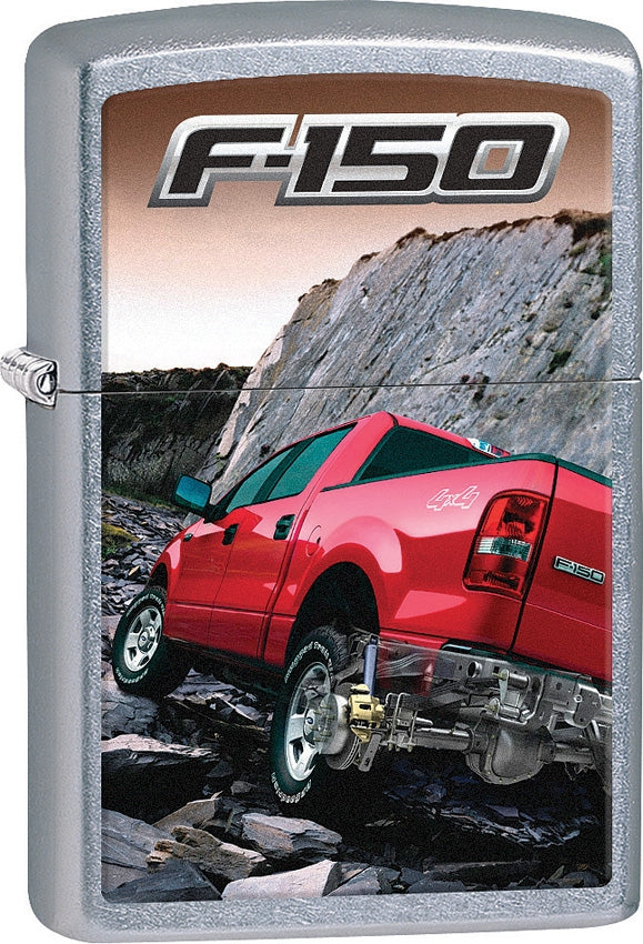 Zippo Lighter Ford F-150 Street Chrome Construction Dimensions 1.44" x 2.25" Made In USA 09367 -Zippo - Survivor Hand Precision Knives & Outdoor Gear Store