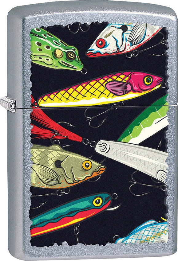 Zippo Lighter Fishing Lures Windproof Refill Street Chrome Made In USA 15243 -Zippo - Survivor Hand Precision Knives & Outdoor Gear Store