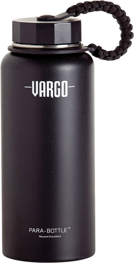 Vargo Para-Bottle Vacuum Black Food Grade Stainless One Piece Construction 461 -Vargo - Survivor Hand Precision Knives & Outdoor Gear Store