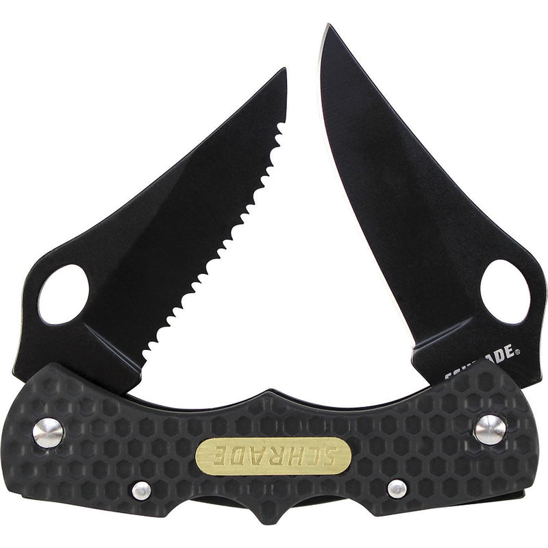 Schrade Double Lockback Pocket Knife 3" Stainless Steel Blades Plastic Handle H005DLB -Schrade - Survivor Hand Precision Knives & Outdoor Gear Store