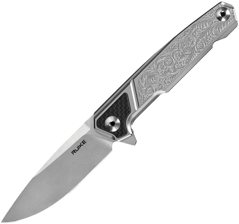 Ruike P875-SZ Framelock Folding Knife 3.5" 14C28N Steel Blade 420HC Steel/G10/Carbon Fiber Handle EP875SZ -RUIKE - Survivor Hand Precision Knives & Outdoor Gear Store