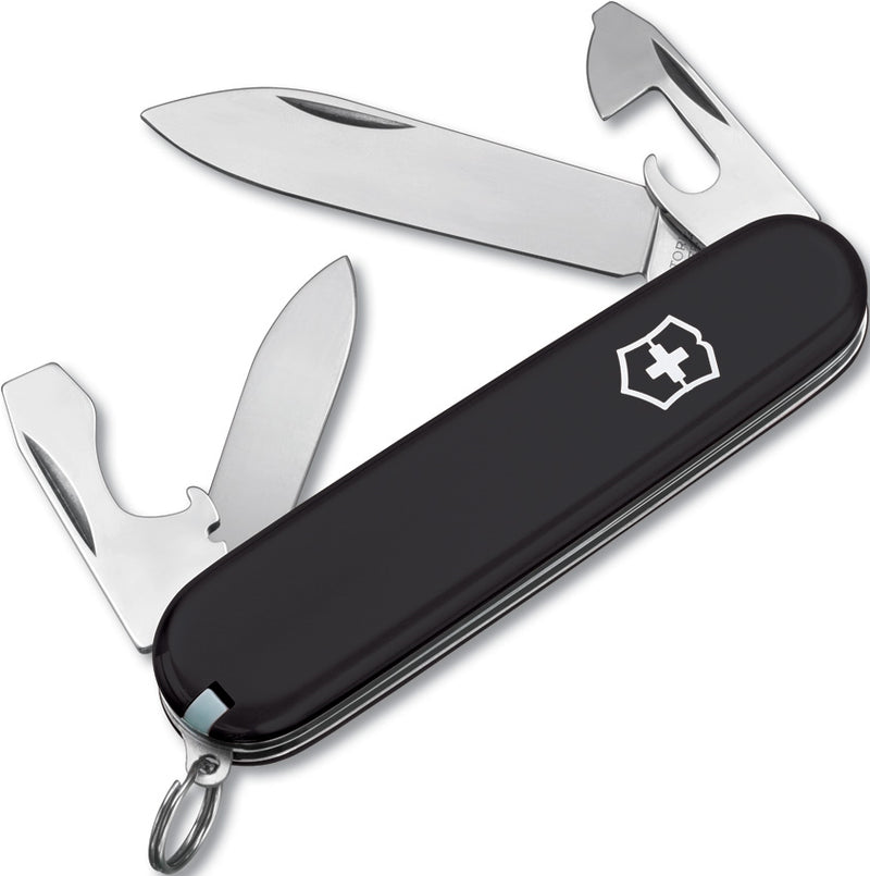 Victorinox Recruit Pocket Knife Stainless Steel Blade Black ABS Handle 025033RX1 -Victorinox - Survivor Hand Precision Knives & Outdoor Gear Store