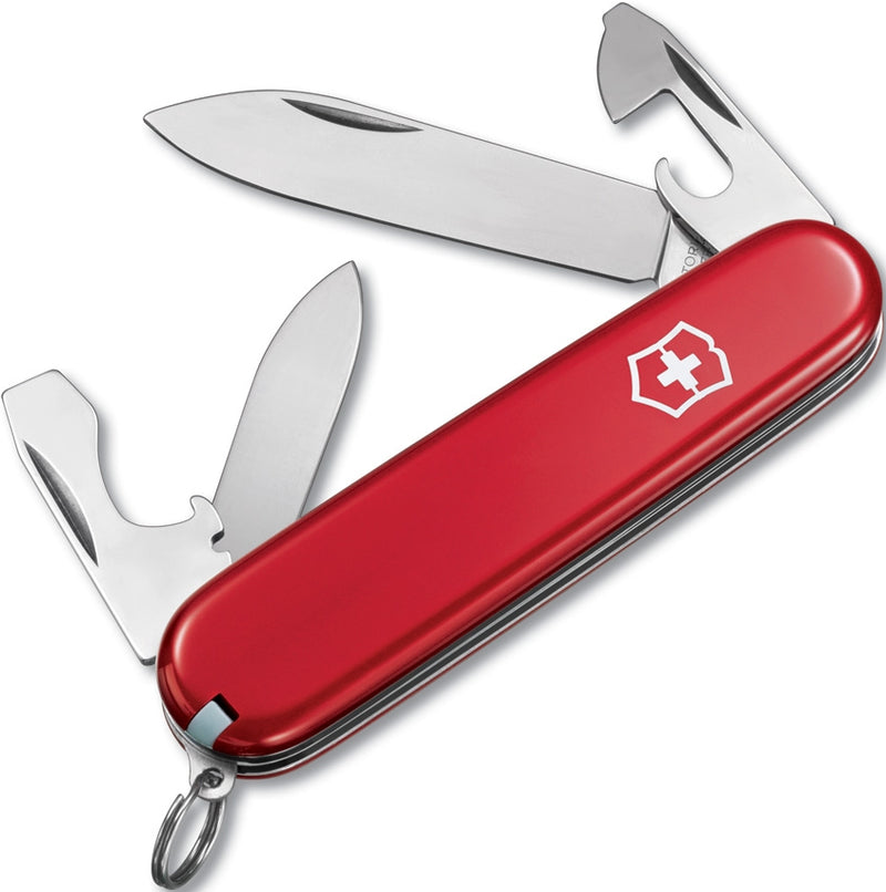 Victorinox Recruit Pocket Knife Stainless Steel Blades Red Corian Handle 02503X3 -Victorinox - Survivor Hand Precision Knives & Outdoor Gear Store