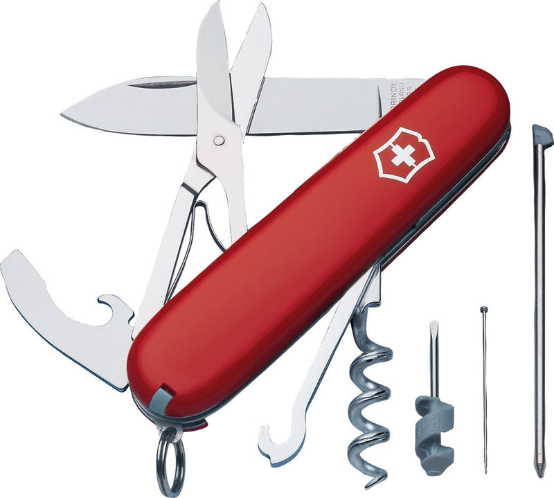 Victorinox Compact Pocket Knife Stainless Steel Blades Red ABS Handle N13405X1 -Victorinox - Survivor Hand Precision Knives & Outdoor Gear Store