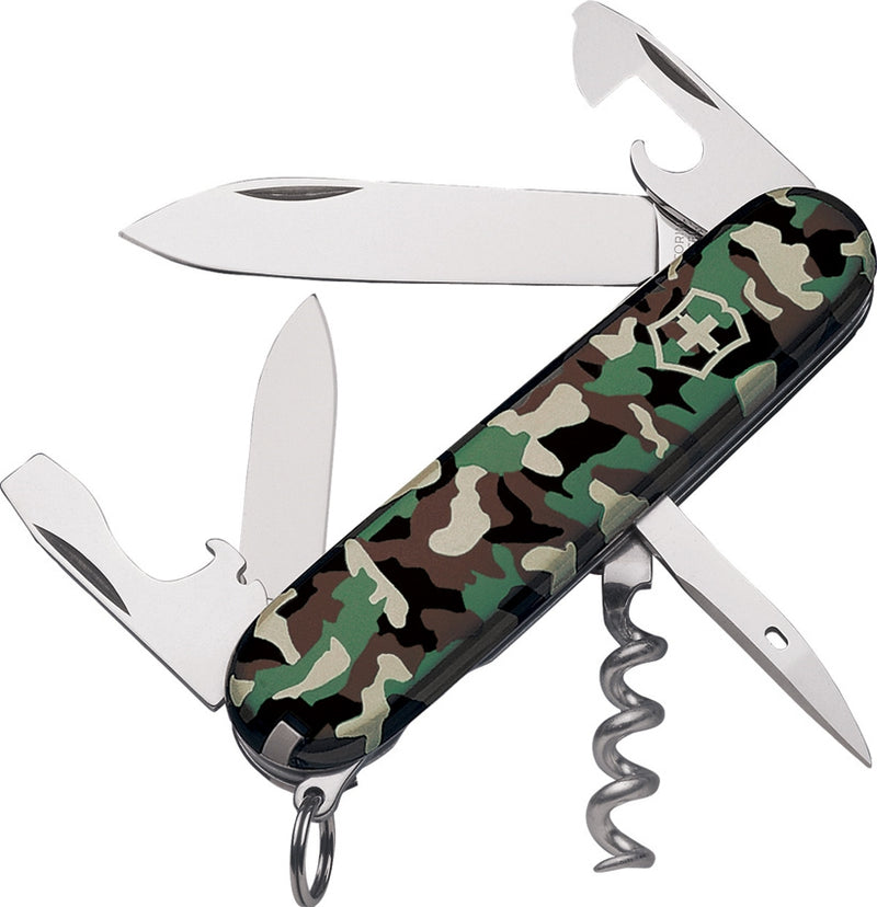 Victorinox Spartan Pocket Knife Stainless Steel Blades Camo ABS Handle 1360394033X1 -Victorinox - Survivor Hand Precision Knives & Outdoor Gear Store