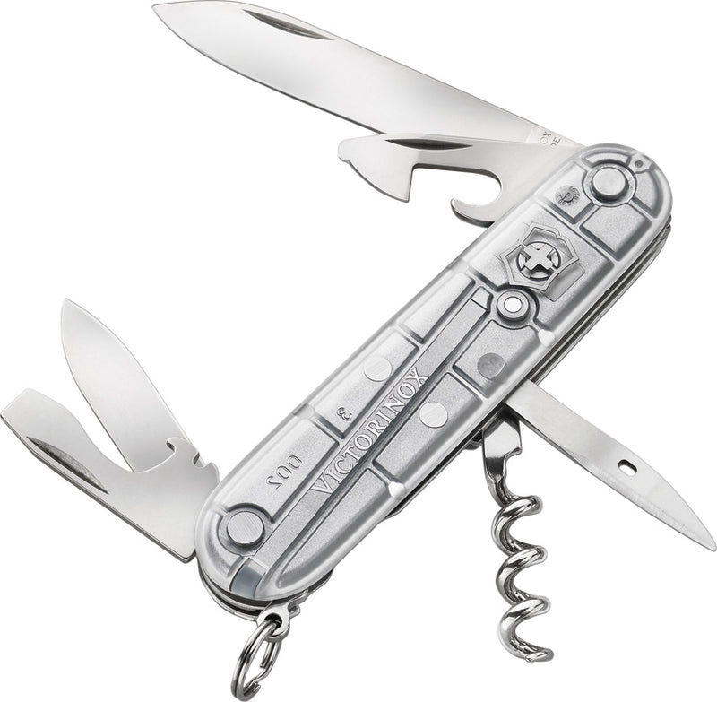 Victorinox Spartan Pocket Knife Stainless Steel Blades Silver Tech Handle 13603T7X2 -Victorinox - Survivor Hand Precision Knives & Outdoor Gear Store