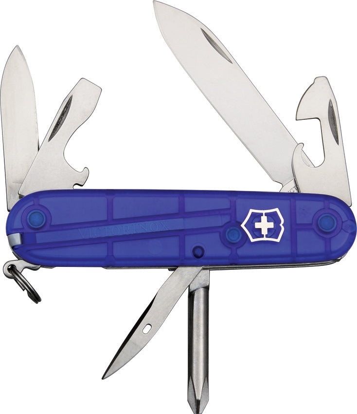 Victorinox Tinker Translucent Pocket Knife Stainless Steel Blades Blue ABS Handle 14603T2RX2 -Victorinox - Survivor Hand Precision Knives & Outdoor Gear Store