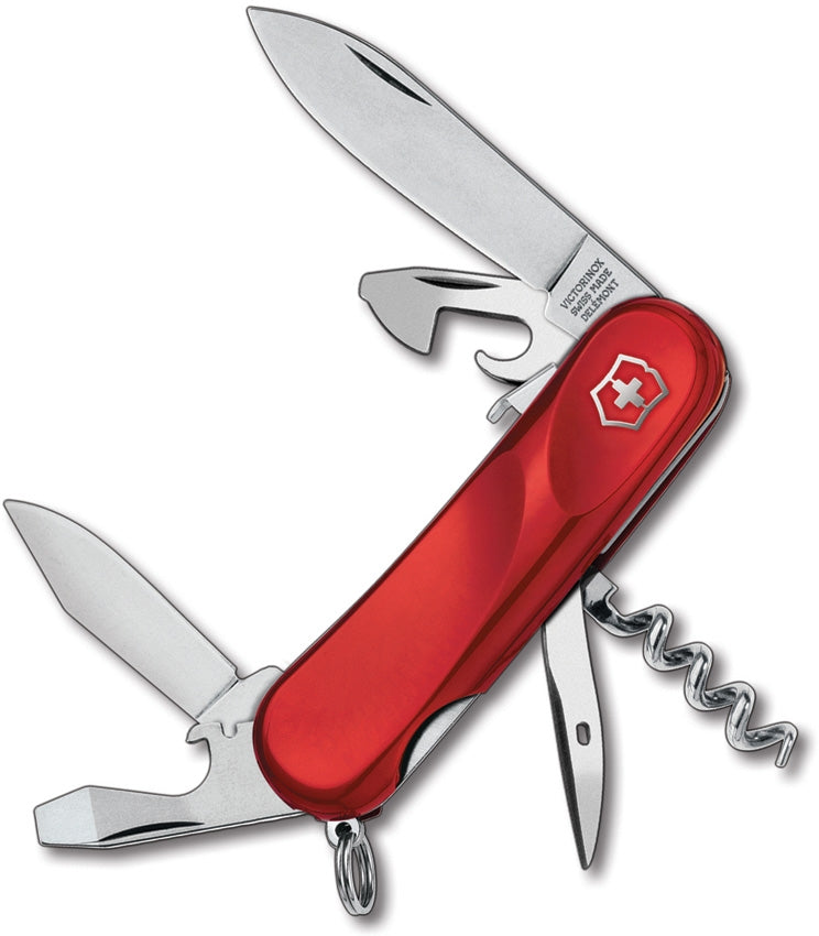 Victorinox Swiss Army Evolution S101 Pocket Knife Stainless Tools Includes Screwdriver Red Handle 23603SEX2 -Victorinox - Survivor Hand Precision Knives & Outdoor Gear Store