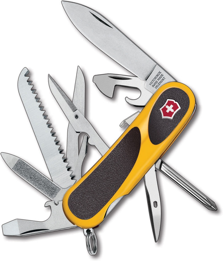 Victorinox Swiss Army EvoLucion Grip S18 Pocket Knife Stainless Implements With Scissors Nylon Handle 24913SC8X3 -Victorinox - Survivor Hand Precision Knives & Outdoor Gear Store